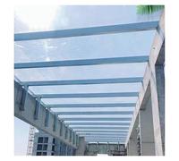 Feuille de Polycarbonate Transparente Isolante et Imperméable, Panneau PC Endurance pour Terrasses, Remplacement Panneaux Toiture(1.2x6m/3.94x19.68ft)