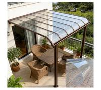 Feuille de Polycarbonate Transparente Isolante et Imperméable, Panneau PC Endurance pour Terrasses, Remplacement Panneaux Toiture(1.2x6m/3.94x19.68ft)