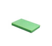 Feuille de polyéthylène colorée 1 pièce, panneau en plastique rectangulaire haute température, plaque PE/UPE/HDPE for gravure bricolage(Green,100 * 200MM*30MM)