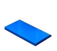 Feuille de polyéthylène colorée 1 pièce, panneau en plastique rectangulaire haute température, plaque PE/UPE/HDPE for gravure bricolage(Blue,100 * 200MM*40MM)