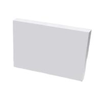 Feuille de PTFE carrée 1 pièce, bloc de plaque blanche, panneau de PTFE polyvalent de 0.5 à 30mm, traitement de modèle d'usinage de plaque en Polytef(50x50x30mm)