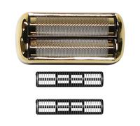Feuille de rechange et cutter pour rasoir électrique BaBylissPRO Barberology, tête de rechange double feuille compatible avec les rasoirs BaBylissPRO Barberology FXFS2, doré