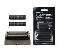 Feuille de rechange et cutter pour rasoirs BaBylissPRO UV double feuille - Tête de rechange hypoallergénique extra près, pour une utilisation avec des rasoirs UV uniquement (noir mat (FXLRF2MB))