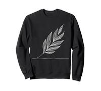 Feuille de Saule Ligne Art Amoureux Nature Sweatshirt