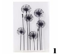 Feuille De Silicone Pour Album Photo Scrapbook, Scrapbooking, Fleurs Et Herbes Diverses, Transparent, Clair, Feuille De Caoutchouc, Diy Bricolage, 1 Pièce