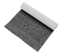 Feuille de Simili Cuir Pailletée Pu Noir 20x120cm pour Loisirs Créatifs