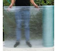 Feuille de Souple, 1mm Transparent Plaque Polycarbonate pour Serre Jardin, Panneaux Panneau de Toit Sunshine en fibre de verre pour Auvent Extérieur Carport Remplacement(60x500cm)