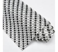 Feuille de strass autocollante 24 x 40 cm avec verre carré en maille de cristal, rouleau autocollant pour robes, sacs et vêtements