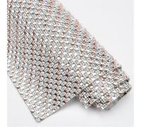 Feuille de strass autocollante 24 x 40 cm avec verre carré en maille de cristal, rouleau autocollant pour robes, sacs et vêtements