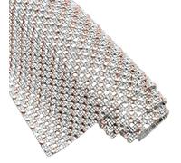 Feuille de strass carrée et ronde en verre auto-adhésif 24x40cm, garniture maille diamant cristal, accessoires meubles vêtements bricolage(Champagne clear,Self adhesive)