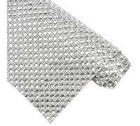 Feuille de strass carrée et ronde en verre auto-adhésif 24x40cm, garniture maille diamant cristal, accessoires meubles vêtements bricolage(Clear,Iron on)