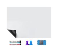 Feuille de tableau blanc magnétique - Effacement à sec adhésif, tableau blanc de montage mural | Surfaces d'écriture réutilisables, grand planificateur de messages, organisateur de mémo de bureaux, ra