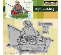 Feuille de tampon en caoutchouc tirable Penny Black PB40129 5 x 5 pouces Vous crivant une ligne