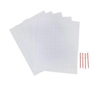 Feuille de Toile en Maille en Plastique de 5 PCS, 7 Compte 33.5x26cm avec 4 Aiguilles à Tricot, Adaptées à la Fabrication de Grilles D'aquarium, Diviseur D'artisanat