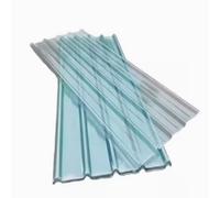 Feuille de toit en bitume FRP de 1 mm d'épaisseur - Matériau de toiture ondulé avec protection UV et caractéristiques imperméables - Panneaux d'éclairage du jour transparents pour pergola extérieure
