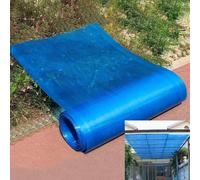 Feuille de toiture en polycarbonate anti-UV 1 mm d'épaisseur for serres, panneau fibre verre facile à plier et couper(Azul,39.3 * 196in)