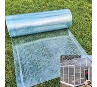 Feuille de toiture en polycarbonate anti-UV 1 mm d'épaisseur for serres, panneau fibre verre facile à plier et couper(Transparente,19.6 * 118in)