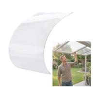 Feuille de toiture en polycarbonate, panneau imperméable de 1,2 mm, panneau d'endurance en plastique acrylique durable, revêtement de rechange pour applications polyvalentes