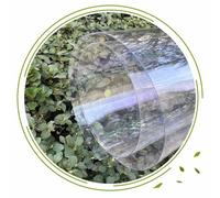 Feuille De Toiture en Polycarbonate,Plaques en Fibre De Verre Transparente De 0.8mm,Panneaux D'Éclairage en Plastique Acrylique,Plaque De Remplacement Durable PC,Facile À Plier Et À Couper,W×L-1.5x3m