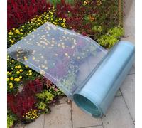 Feuille de toiture en polycarbonate - Plastique transparent léger de 1,5 mm pour solarium extérieur, pergola, patio, tonnelle, poulailler