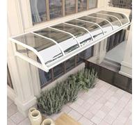 Feuille de toiture en polycarbonate pour extérieur transparente et robuste panneaux de serre en polycarbonate pour patio se coupe facilement Convient aux patios, cloisons, auvents(Transparent,80x100cm