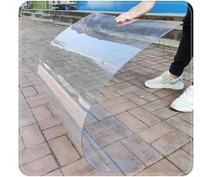 Feuille De Toiture En Polycarbonate Pour Serre,Panneau De Remplacement En Plastique Acrylique Claire,Plaque D'Éclairage D'isolation,Imperméable/Résistant Aux UV,Facile À Plier Et À Couper,W×L-1x3m