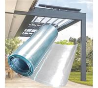 Feuille De Toiture En Polycarbonate Transparent 1,5 X 20 M, Plaque De Protection UV, Facile À Plier Et À Découper, For Auvent Extérieur, Abri De Voiture Ou Panneau De Remise(1x15m(3.3x49.2ft))