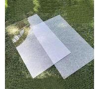 Feuille de toiture en polycarbonate transparent - Panneau en plastique solide protégé contre les UV pour abris de jardin, fenêtres et projets de bricolage - Facile à couper et à plier, idéal pour un