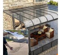 Feuille de toiture en polycarbonate transparent - Panneaux de serre de 1 mm d'épaisseur et panneau de rechange facile à couper pour abri de jardin, idéal pour les terrasses et les cloisons qui ne se