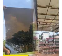 Feuille de toiture en polycarbonate transparent - Panneaux de serre de 1 mm d'épaisseur pour une utilisation en extérieur, facile à découper, panneau de remplacement idéal pour terrasses et cloisons