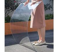 Feuille de toiture en polycarbonate transparent - Résistant aux UV - Facile à plier et à couper - Idéal pour serre, auvent, auvent, abri de pluie de remplacement