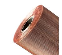 Feuille de treillis métallique, Fil tissé en acier inoxydable à maille métallique en cuivre pur à 99,9%(150mesh)