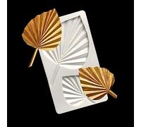 Feuille de ventilateur en silicone - Moule tropical - Feuille de palmier - Décoration de gâteau - Moule au chocolat (A238)