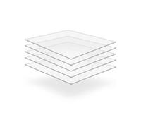 Feuille de verre acrylique transparent 5 pcs 40 x 60 cm 4 mm