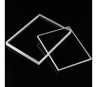 Feuille de verre de quartz à haute transmission for la détection de fluorescence ultraviolette(10x10x2mm 10pcs)