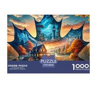 Feuille d'érable 1000 Pièces Thème Paysage Puzzles pour Adultes Un Puzzle Difficile Jeu Éducatif Défi Jouets Enfants Jeu De Puzzle pour Toute La Famille Décoration De La Maison 38x26cm/1000pcs