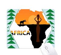 feuille des éléphants d'afrique noire savane tapis de souris green pine tree tapis en caoutchouc