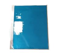 Feuille d'estampage papier 50 pièces or noir rouge plastifieuse transfert sur élégance imprimante Laser artisanat 20x29cm A4(Light Blue)