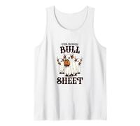 Feuille d'Halloween avec citation de vaches fantômes disant « This is Some Bull Sheet » Débardeur