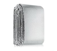 Feuille d'isolation pour radiateur, 0,6 m x 1,2 m, feuille à bulles d'aluminium double face, reflète 97 % de la chaleur, réduit la perte d'énergie, pour murs, plafonds, sols