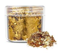 Feuille d'or en Papier pour Moule en Silicone, Flocons de Feuilles d'or, Paillettes, Remplissage en résine époxy, Nail Art, Fabrication de Bijoux, décoration