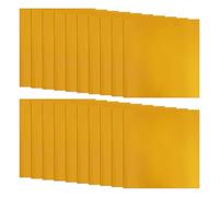 Feuille d'or - Lot de 20 feuilles d'aluminium pour gaufrage, papier de gaufrage doré pour cartes, peinture, gravure, montage, travail des métaux, décoration d'intérieur, école, 15 x 15 cm