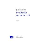 Feuille d'or sur un torrent
