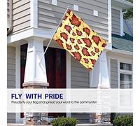 Feuille Drapeau 0,9 x 1,5 m Feuilles d'érable rouge d'automne Nature Arbres d'automne Drapeaux d'extérieur Grands bannières de cour de bienvenue Accueil Jardin Cour Pelouse Décor Jaune