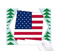 feuille drapeau forme étoiles galons en amérique tapis de souris green pine tree tapis en caoutchouc
