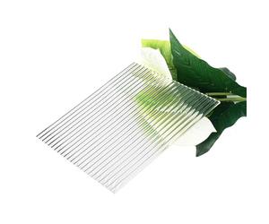 Feuille en acrylique ondulée, Les feuilles acryliques dégagent 300 mm x 200 d'épaisseur 3-10 avec des motifs d'ondulation et de rayures(Wide Stripe,8mm)