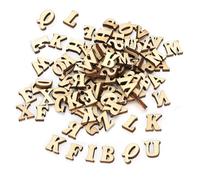 Feuille en bois - Artisanat - 200 PCS - Lettres et chiffres - Jouet éducatif - Décoration DIY
