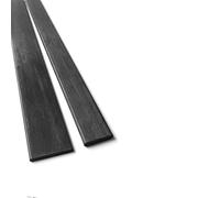 feuille en fibre de carbone， 2 feuilles complètes 3K de matériau composite haute dureté, fibres carbone for drones DIY(3x12x500mm)