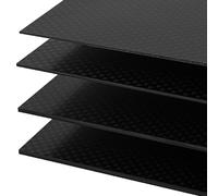 Feuille En Fibre De Carbone, Feuille En Fibre De Carbone 3K, Pièces Et Accessoires Pour Avions Télécommandés, 200 × 300 Mm, Épaisseur 0,5-10 Mm (Satin weave matt,9.5mm)