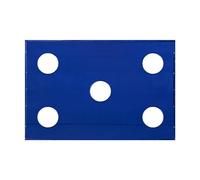 Feuille Entraînement Multi-Trous pour Golf, Football -5 Cibles Dispersées- Imperméable & Résistante aux Impacts[12 Sangles Elastiques INCLUSES] - Pratiquer votre SWING, Tirs au But depuis Votre Jardin